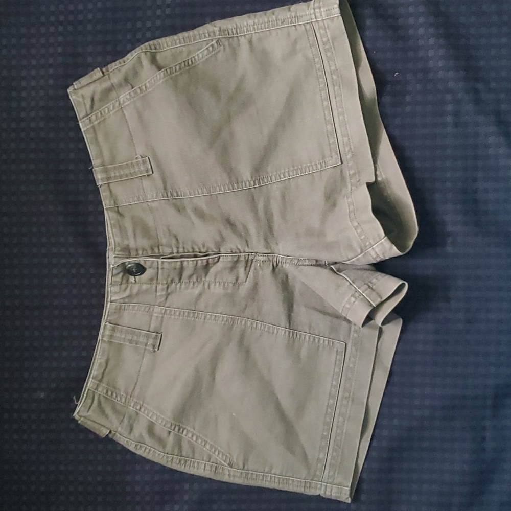 Context, olive green, cotton, shorts, size 8P
